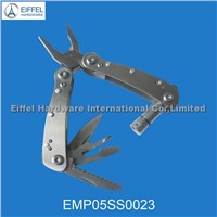 Stainless steel Multi plier with torch , closed size 7.4cm L(EMP05SS0023 )