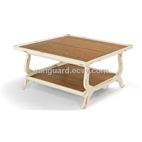 Solid wood/Plank Top Square Cocktail Table
