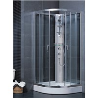 cUPC &amp;amp; CE certified White acrylic sliding glass sector shape shower enclosure