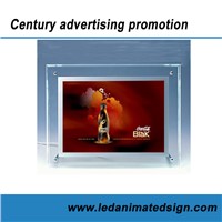 Crystal led light box for indoor advertising