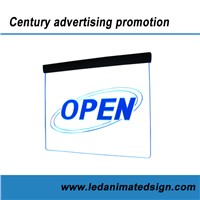 Acrylic led open sign