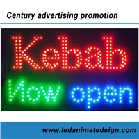 Business advertising Kebab led sign