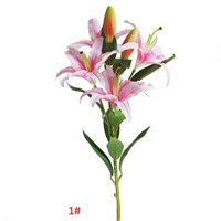 Single Stem 6-head Lily,Artificial Flower