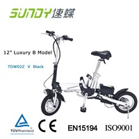 12&amp;quot; Shimano Gear Mini Folding Electric Bicycle e bike-Black