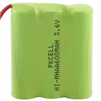3.6V 600mAh NI-MH Idustrial Rechargeable Battery Pack