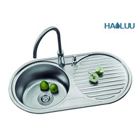 Top Mounted Single Bowl Kitchen Sink With Board HL61402