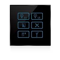 Wireless infrared wifi remote control networking zigbee dimmer touch panel switch