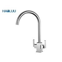 Two Handles Kitchen Faucet One Hole Mixer and Tap HL92002