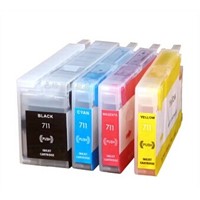 New brand compatible refillable ink cartridges hp711 for HP T120 T520 with chip