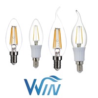 E14 E12 3W 4W 6W LED Filament Candle Bulb