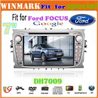 7 inch 2 din touch screen car dvd player for Ford FOCUS/MONDEO/S-MAX car dvd DH7009