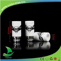 2014 New fashion style wide bore glass watchcig drip tip wholesales