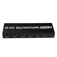 HDMI Splitter/Switch 2X4 with audio output with 3D, 1080p  V1.4a