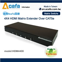 4x4 HDMI/RS232 Matrix Switch+over IP Extender-Taiwan