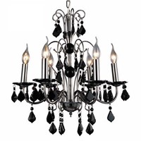 Factory direct sale american country simple classical style black color LED pendant light