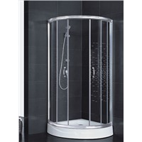 Sliding aluminum framed 5mm clear glass cUPC shower enclosure
