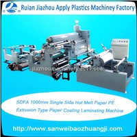 SDFA 1000mm Single Side Hot Melt Paper PE Extrusion Type Paper Coating Laminating Machine
