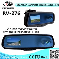 Carknight 2.7 inch digital LCD monitor Car Rearview mirror Car camera with connect to parking sensor