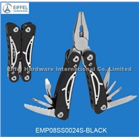 Multi tools with big and small sizes/aluminum handle color can be customized(EMP08AL0024S-black)