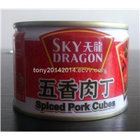 canned spiced pork cubes