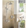 Stainless steel bath faucet with rainfall and handheld shower head AGLY01