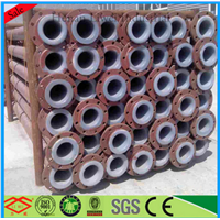 flanged rubber lined pipe fitting