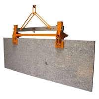 DOUBLE SCISSOR CLAMP, CLAMP COMBINE WITH FORKLIFT BOOM TO LIFT AND MOVE STONE GRANITE MARBLE