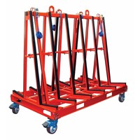 MARBLE GRANITE STONE MOBILE A-FRAME RACK STORAGE TRANSPORT - ABACO -