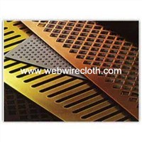 Hot Sales!!!Slot Hole Round Ends Copper Perforated Metal For Filter Mesh Manufacture