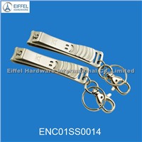 Hot sale stainless steel smiling face nail clippers with keychain(ENC01SS0014)