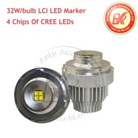For 5 Series E60 E61 LCI- LED Angel Eyes Marker HALO RING 32W Each Bulb CREE XTE-R5 LEDs 1300LM