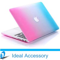 Hot Selling Rainbow PC Crystal Protective Case for Macbook Air, Pro, retina etc