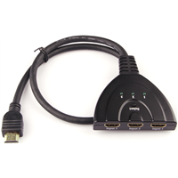HDMI1.3 1080P 3*1 Switch, plastic with tail