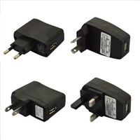 Hottest E-Cig USB Wall Charger, EU/US/UK Plug 5V 500mAh Power Adapter