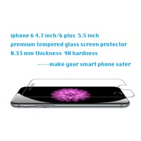 iPhone 6/6 plus 0.33 mm premium tempered glass screen protector 9H high transparency