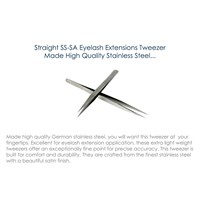Straight Eyelash Extension Application Tweezer