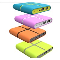 colorful popular rechargeable mobile power bank with 8800mAh capacity