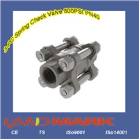 3-PC Spring Check Valve 800PSI PN40