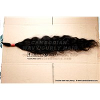 50cm Cambodian wavy hair best sell