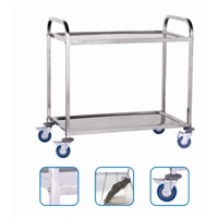 two layers platform trolley,hotel service cart,dining cart