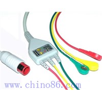 BIONET one piece three lead ECG cable with leadwire