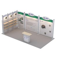 high quality DIY re-usable portable exhibtion booth design and built fair booth