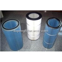 Antistatic filter gas cartridge