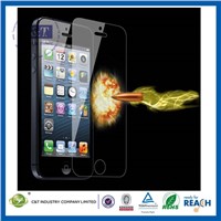C&amp;amp;T 2014 NEW 0.2mm color tempered glass screen protector for iphone 5