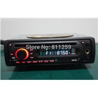In dash one din car dvd player with DVD/VCD/CD/MP3/MP4/DIVX/CD-R dual USB karaok hard disc support