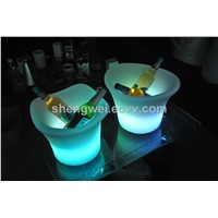 home decor led ice cooling wine/beer/champgne buckets for commercial bar/night club drinks light