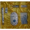 Blue and white porcelain USB flash disk and mouse Gift kit