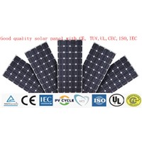 100W mono solar panel with TUV IEC ISO