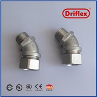 Stainless Steel 304/316 45d Angle Electrical Wire Connector for Cable &amp;amp; Wire Protection