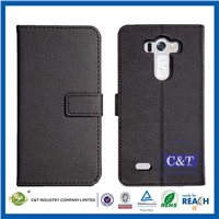 C&amp;amp;T Good qaulity cell phone cover for lg g3, soft leather case for lg g3